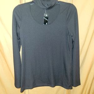 Drew Black Long Sleeve Top